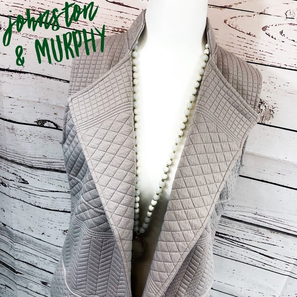 Johnston & Murphy Jackets & Blazers - Johnston & Murphy Tan Quilted Long Vest